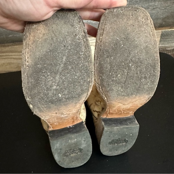 Nocona Desert Flower Camo Embroidered Pull-On Western Boots Men's Size 6.5B - Picture 9 of 13